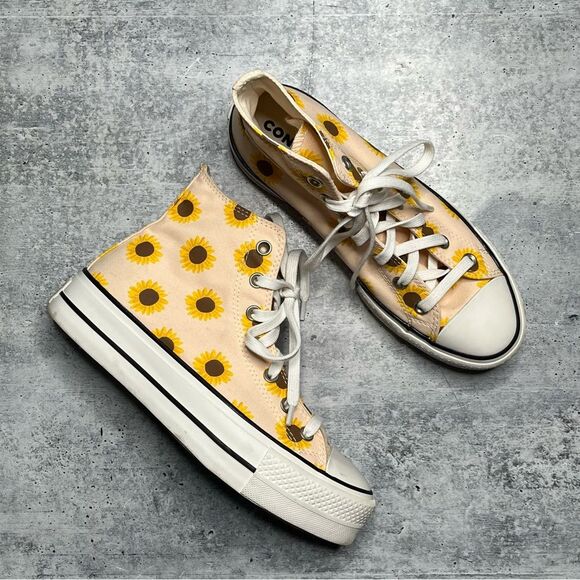 Converse Chuck Taylor All Star Lift High 'Summer Spirit - Sunflower Season' - Picture 1 of 7